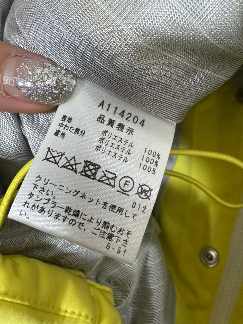 一度のみ使用♡archivio イエローフード付きジャケット♡36
