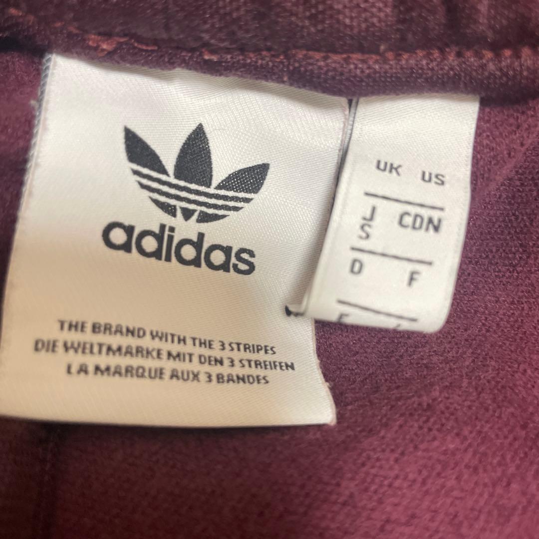 「値下げ」 adidas バーガンディ