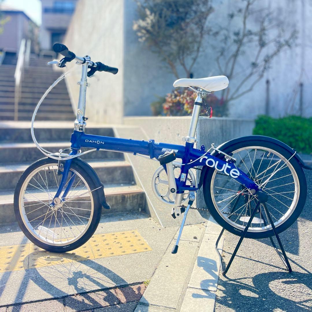 整備済 DAHON Route 20インチ 7段変速 ダホン ルート ブルー
