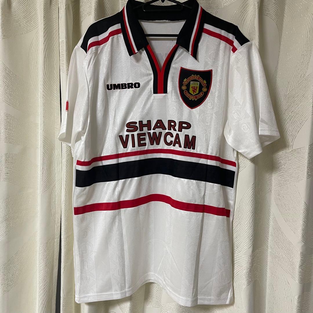 マンチェスターユナイテッド1997/99awayベッカムサッカーユニフォーム