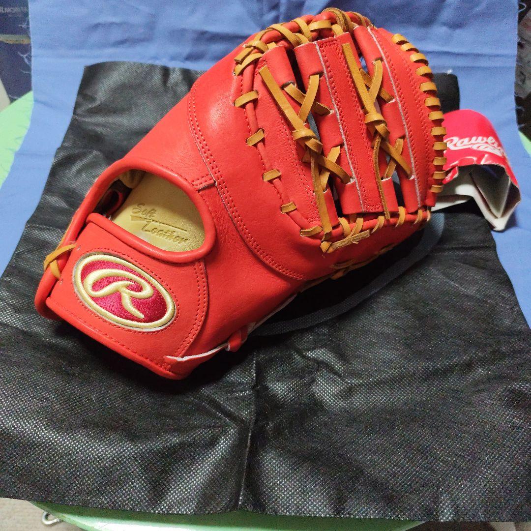 Rawlings DEER HAND 軟式グローブ オレンジ×ライトブラウン