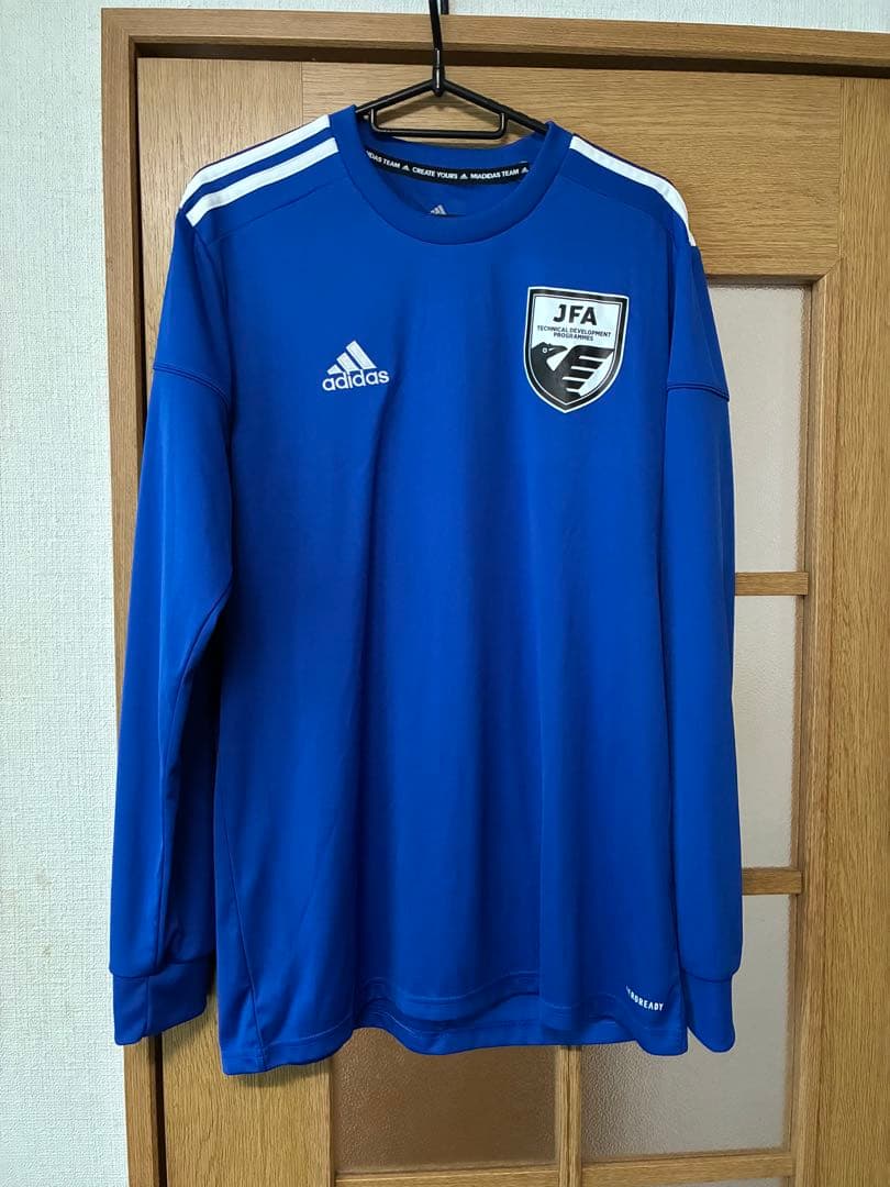 アディダス　JFA ピステ 長袖 セット青