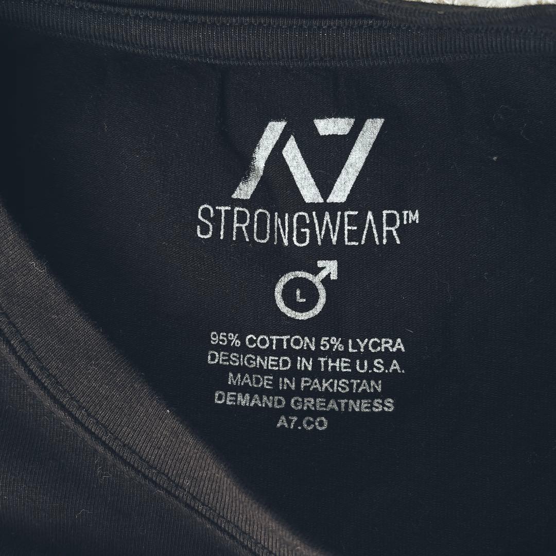 強くなりたい子様リクエスト品】A7 ストロング バーグリップTシャツ L ブラッ