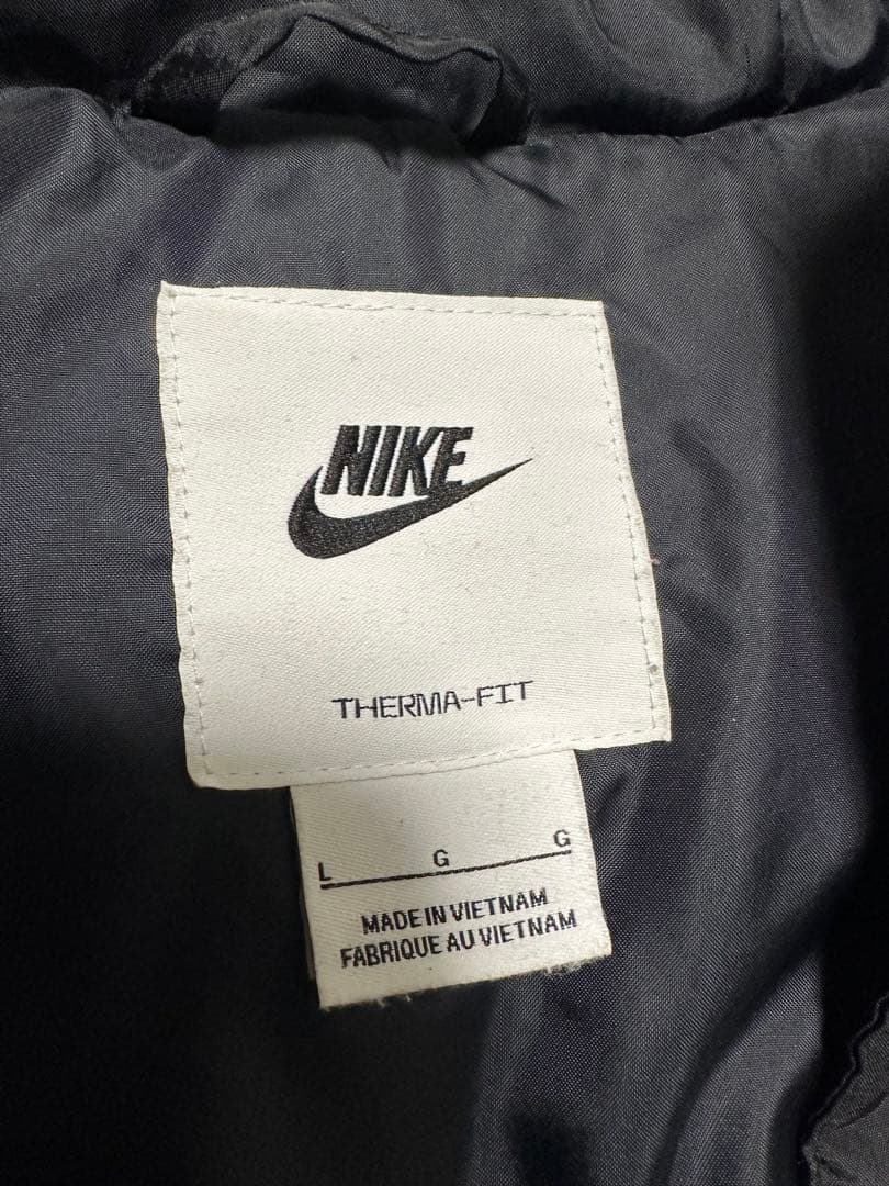 ナイキ 中綿ベンチコート　NIKE size Ｌ　ブラック