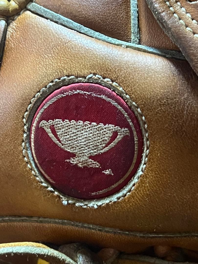 MIZUNO赤カップ硬式グローブ　MIZUNOワールドウィン　希少グローブ