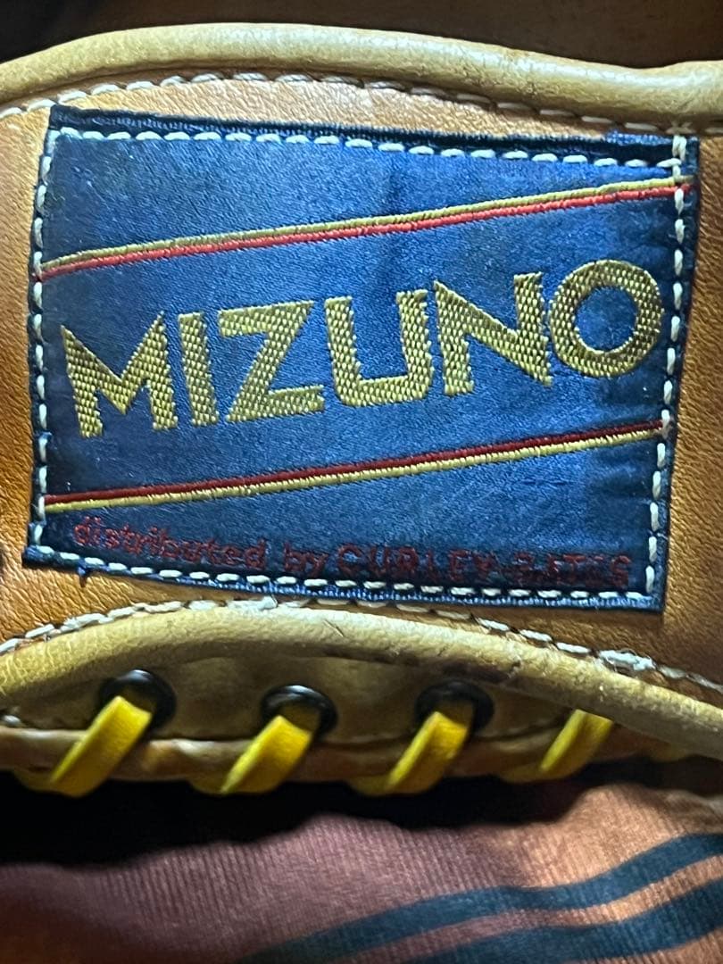 MIZUNO赤カップ硬式グローブ　MIZUNOワールドウィン　希少グローブ