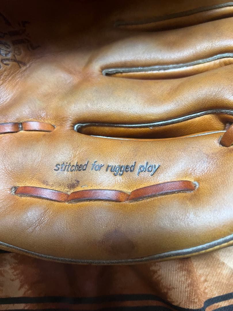 MIZUNO赤カップ硬式グローブ　MIZUNOワールドウィン　希少グローブ