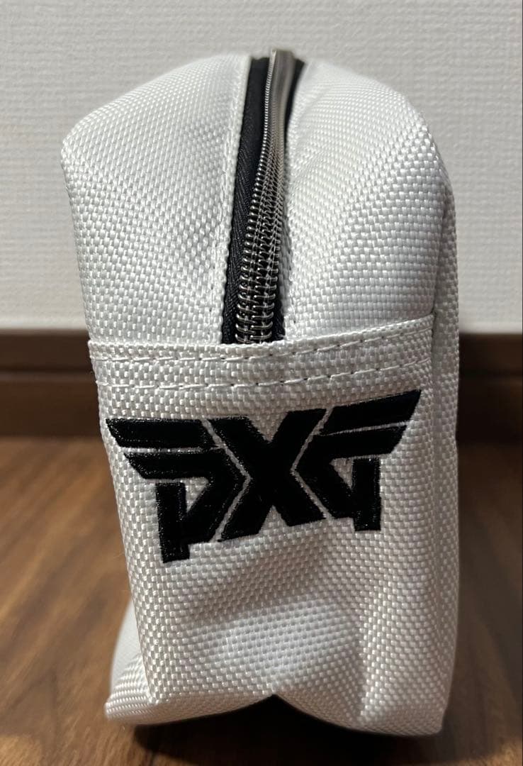 PXG ゴルフポーチ ホワイト スカルデザイン