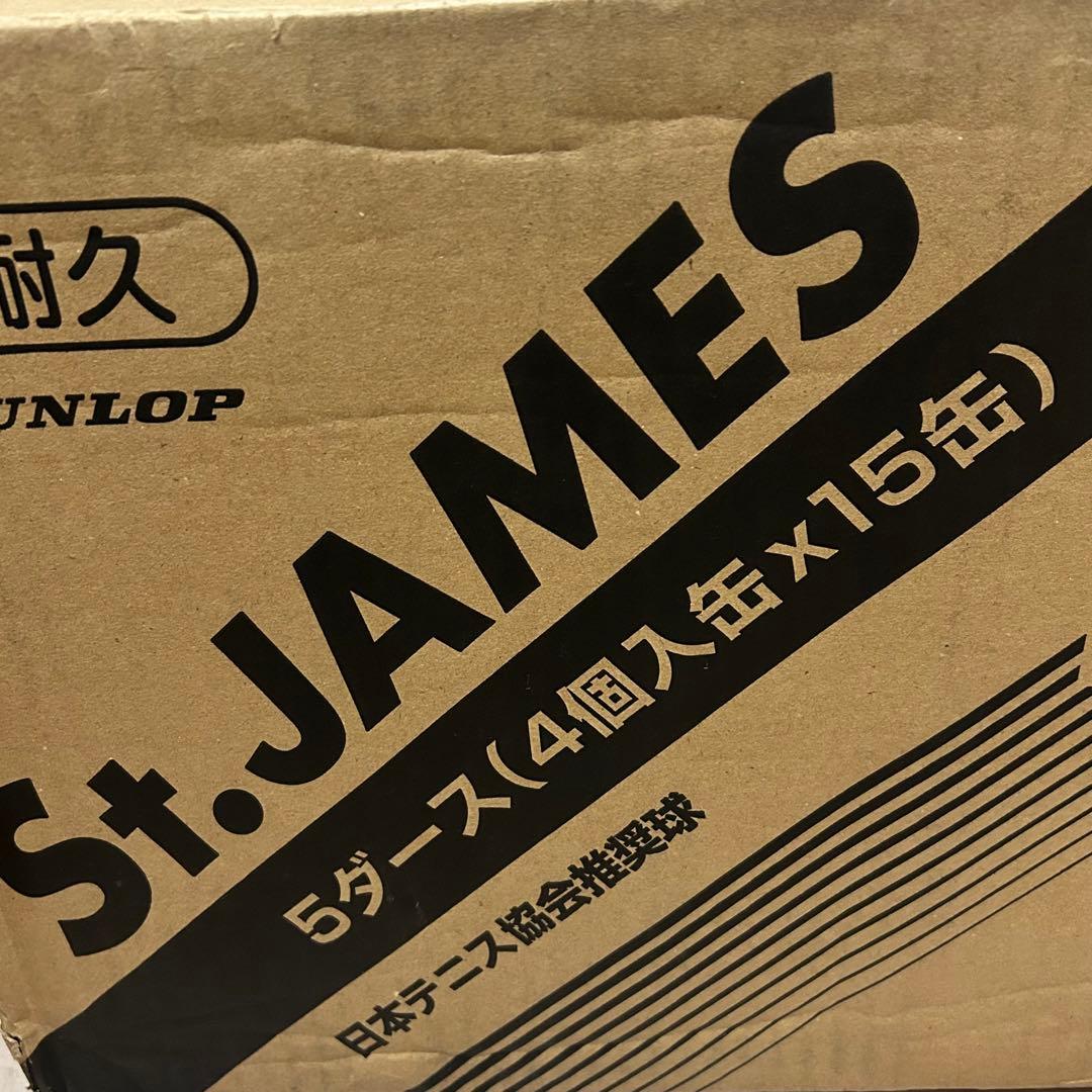DUNLOP硬式 テニスボール 単缶/ケース St.JAMES