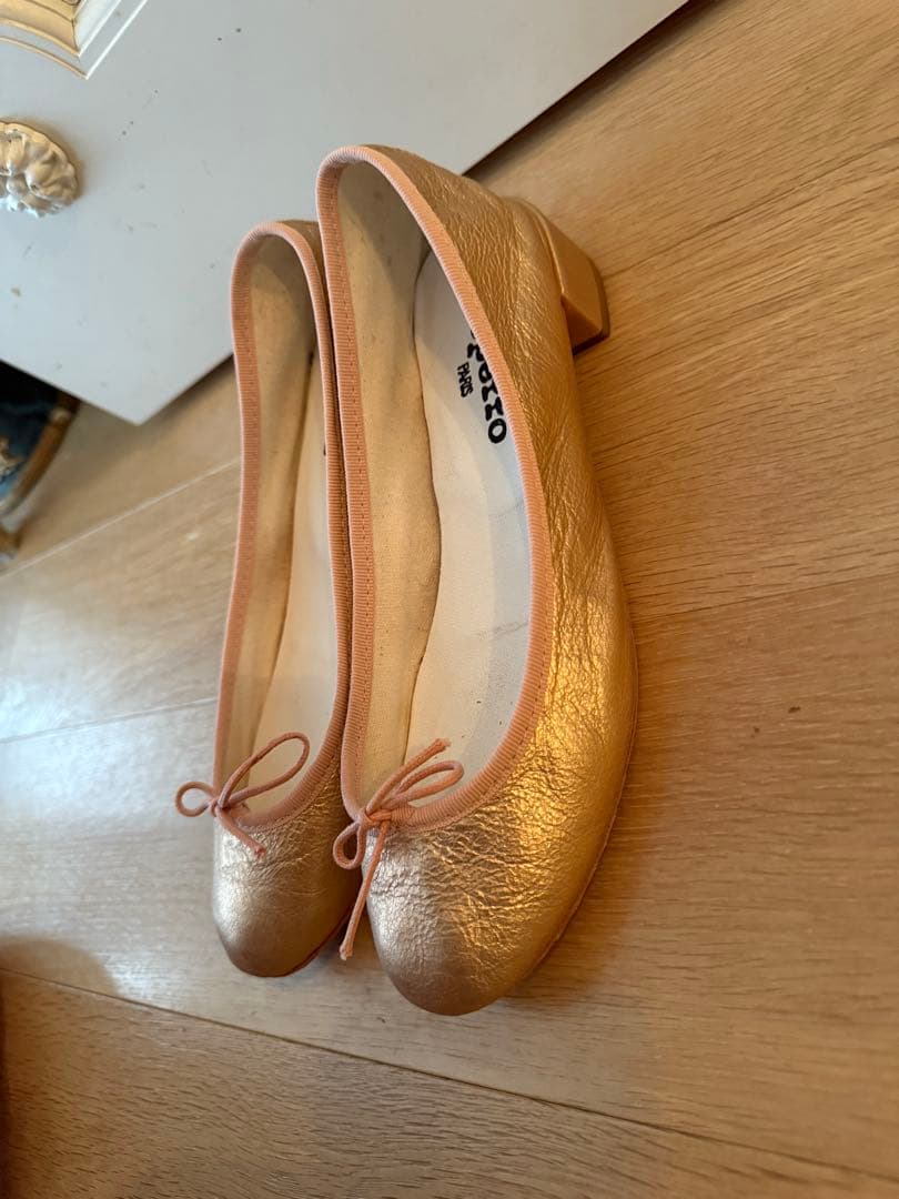 Repetto ピンクゴールド カミーユ　バレエシューズ