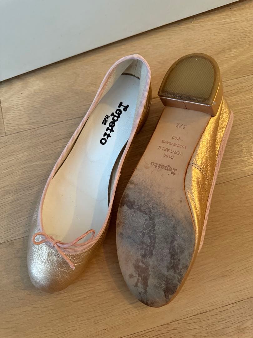 Repetto ピンクゴールド カミーユ　バレエシューズ