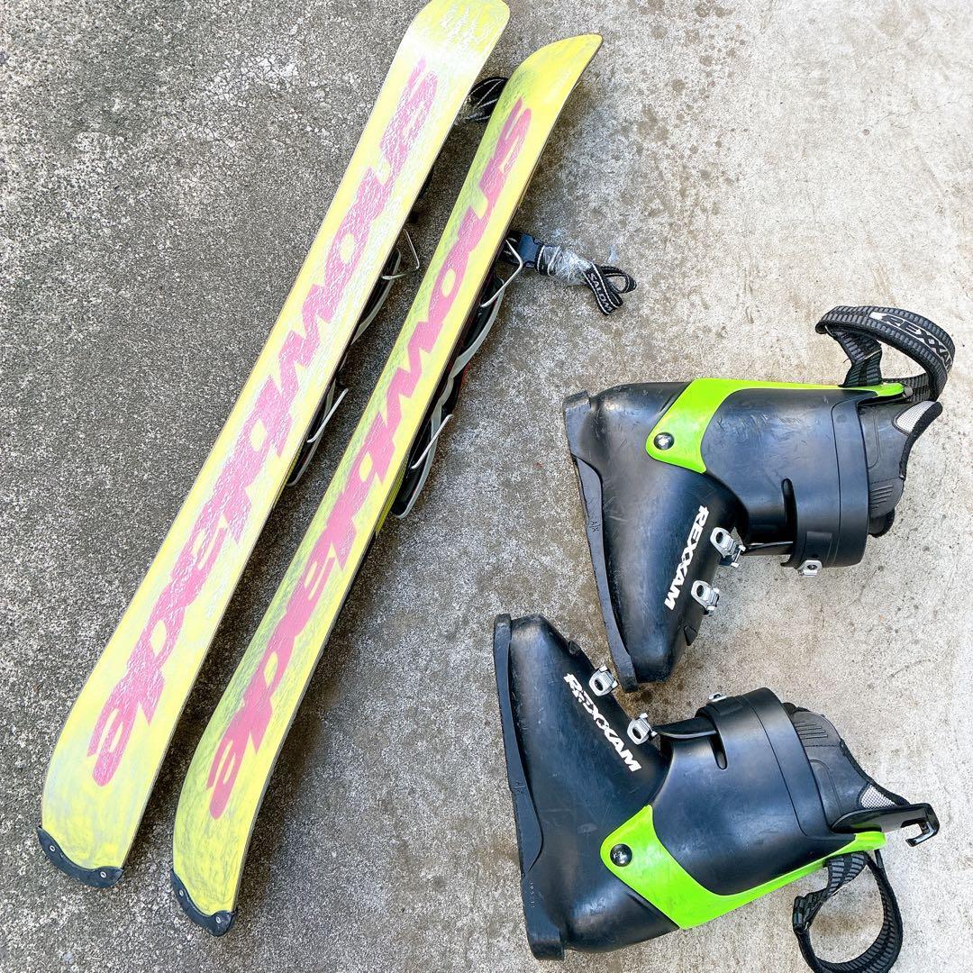 迅速発送 Salomonショート スキー 板Rexxam ブーツ