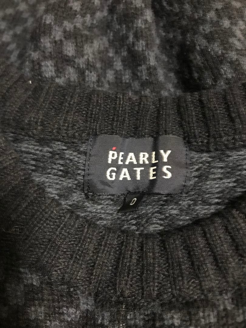PEARLY GATES ワッペンニット 0 宇宙　レディース　セーター