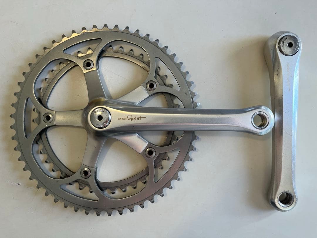 セール中SUNTOUR SPRINT クランクセット 165mm 53T 43T