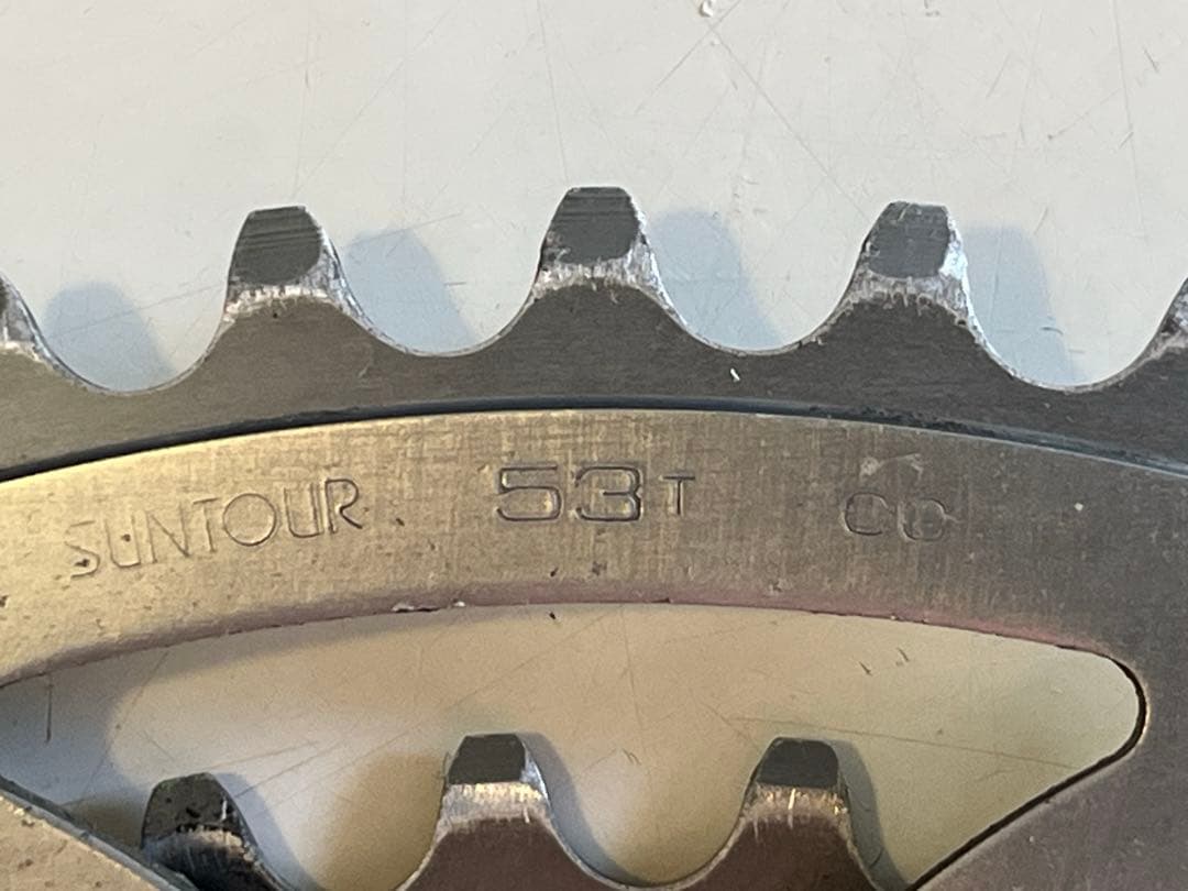 セール中SUNTOUR SPRINT クランクセット 165mm 53T 43T