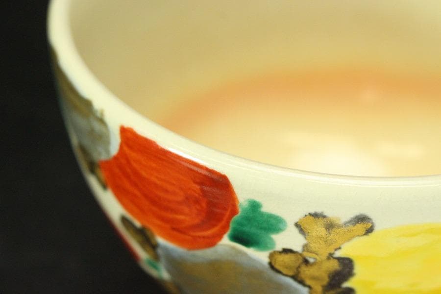 茶道具 三浦竹軒造 乾山茶碗 共箱(ZE896)