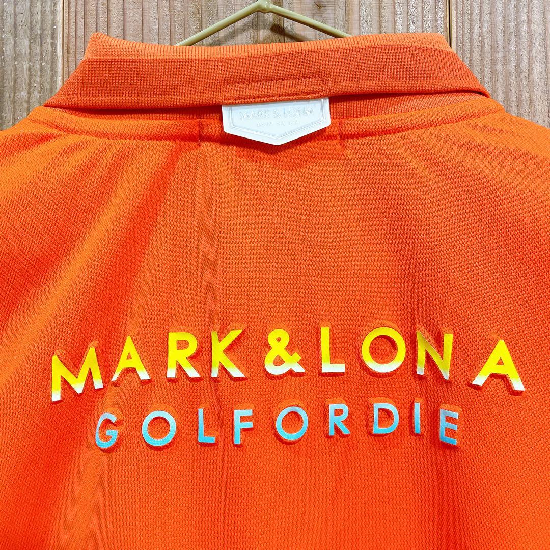 MARK&LONA マークアンドロナ スカル ロゴ 半袖ポロシャツ サイズ48
