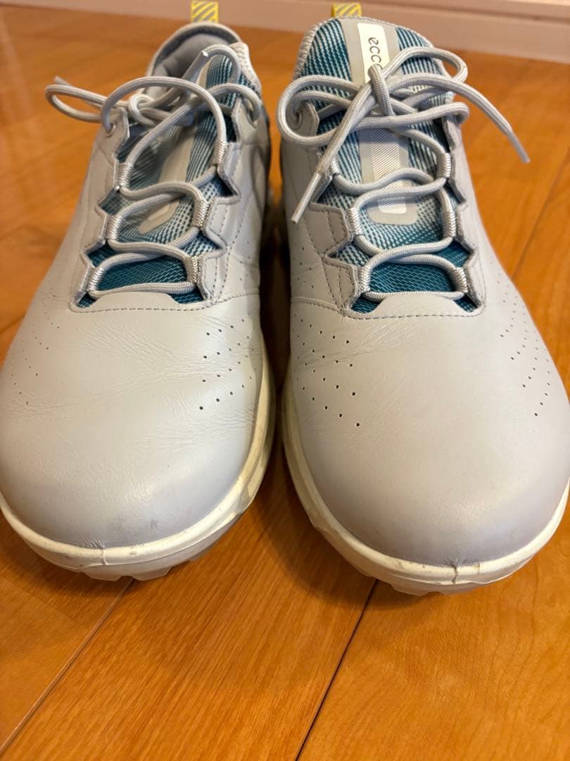 超美品　ecco ゴルフシューズ 43 EU ライトグレー/箱なし