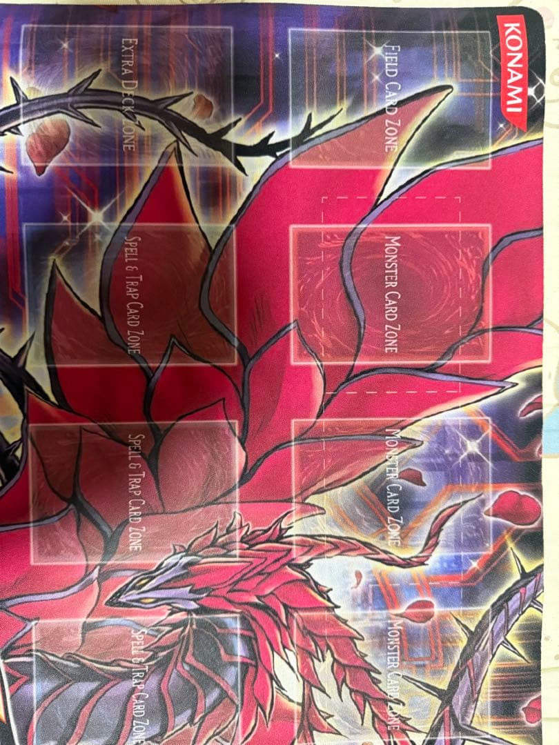 遊戯王　ブラックローズドラゴン　プレイマット