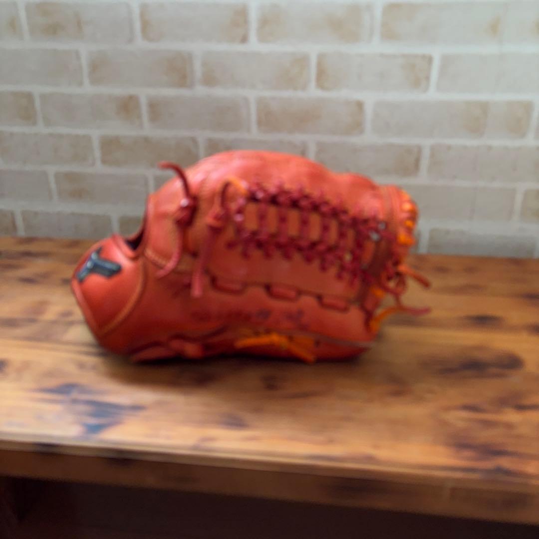 Mizuno 軟式グローブ 右投げ オレンジ
