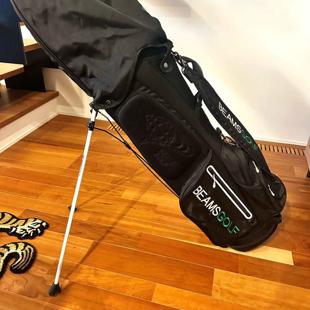 BEAMSGOLF スタンド付きゴルフバッグ ブラック