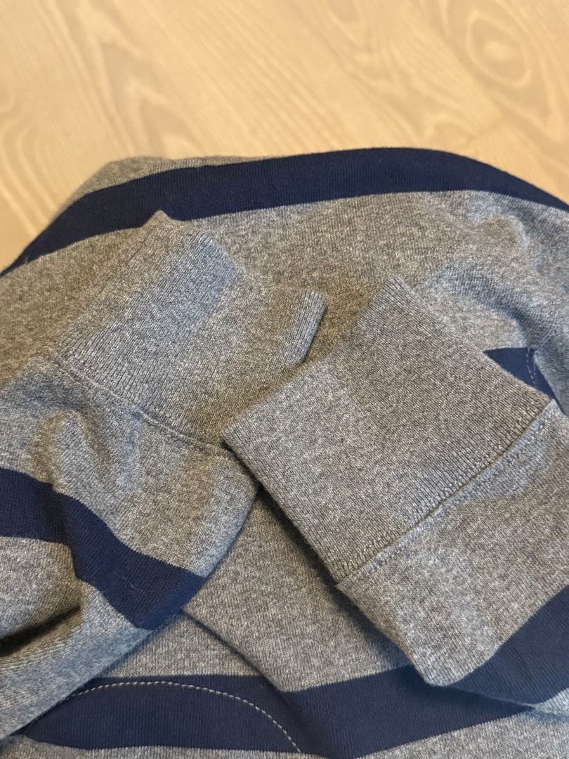 Polo Ralph Lauren ラガーシャツ グレー/ネイビーSサイズ