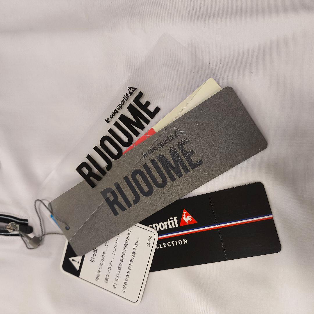 新品　ルコックスポルティフ　ゴルフウェア　シャツ　ホワイト　RIJOUME　L
