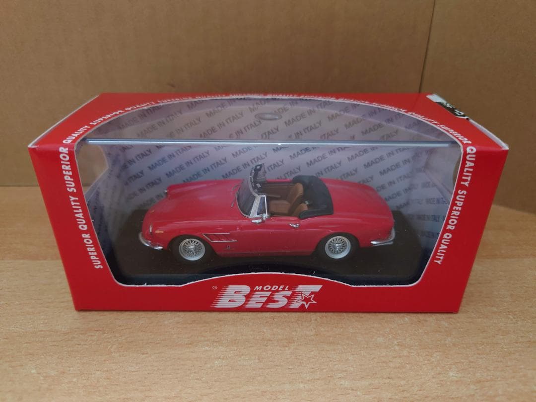 1/43フェラーリ330GTS スポークホイール 1967レッド Ferrari