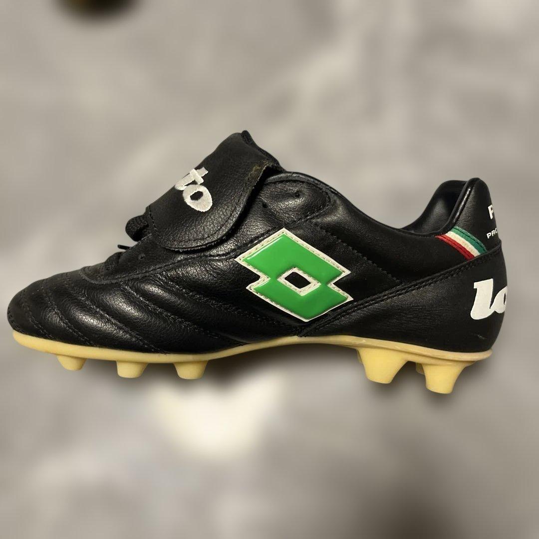 lotto PRIMO サッカースパイク ブラック/グリーン　24.5センチ
