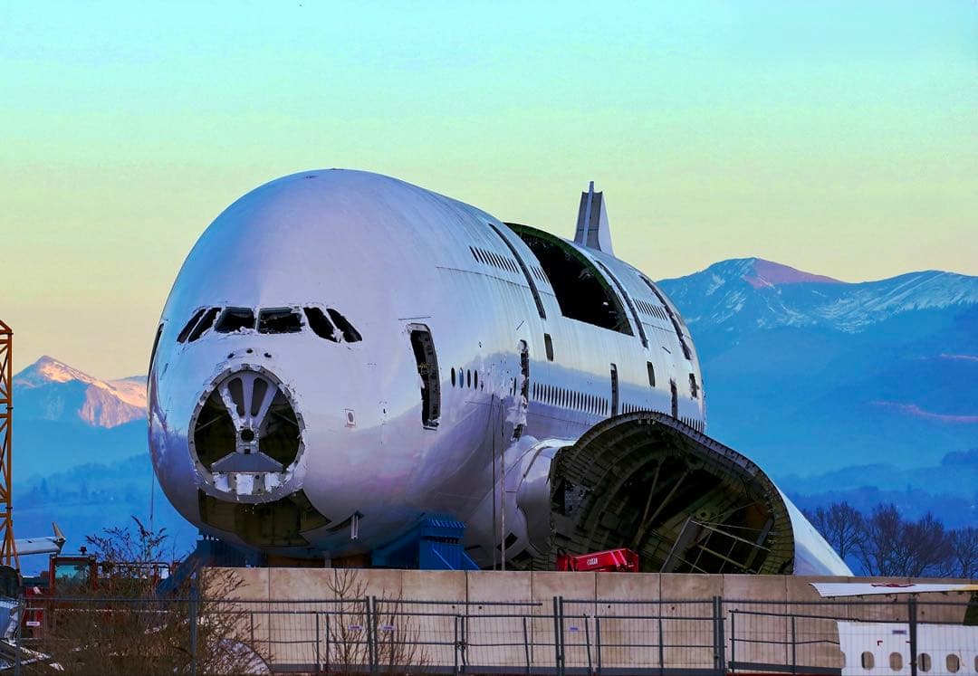 エールフランスA380 Aviationtag グレア材 F-HPJF