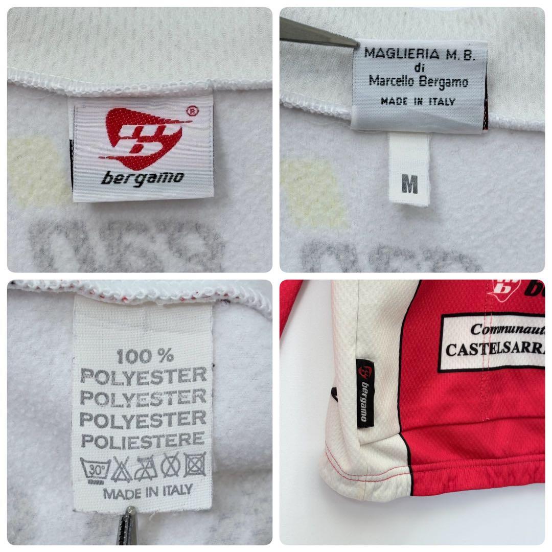 CASTELSARASIN サイクルジャージ レッド/ホワイト M 輸入 古着