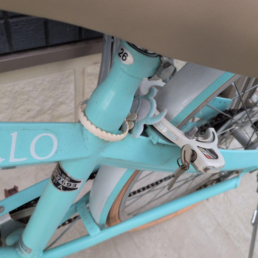 MAHALO 26インチ 子供用自転車 ミントグリーン