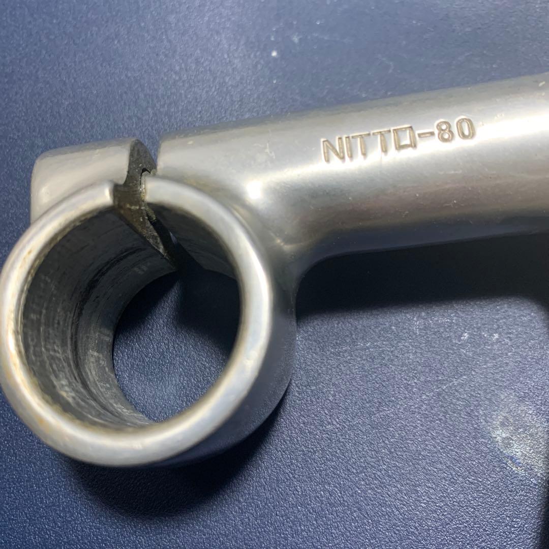 NITTO ハンドルポスト、ハンドルステム　軽合　80mm