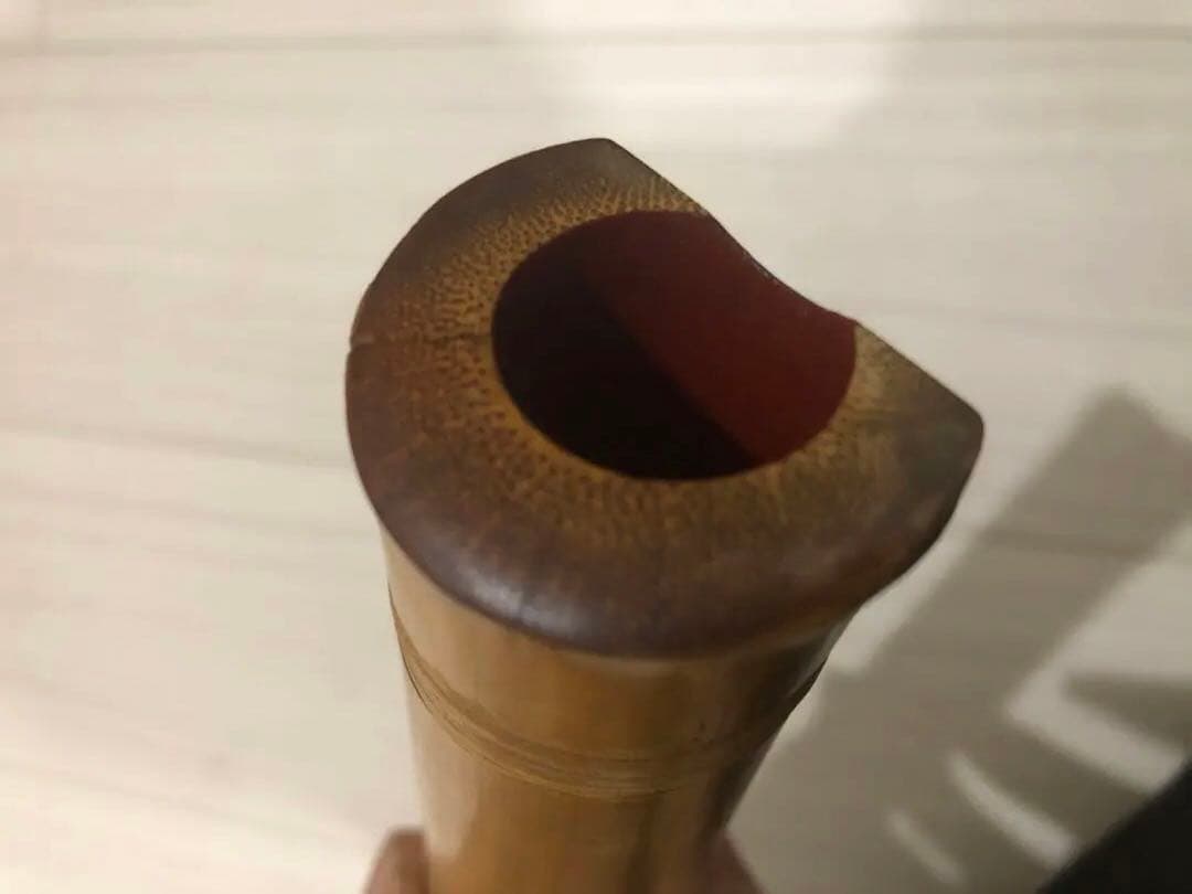 尺八　一尺八寸　清輔銘2印　和楽器