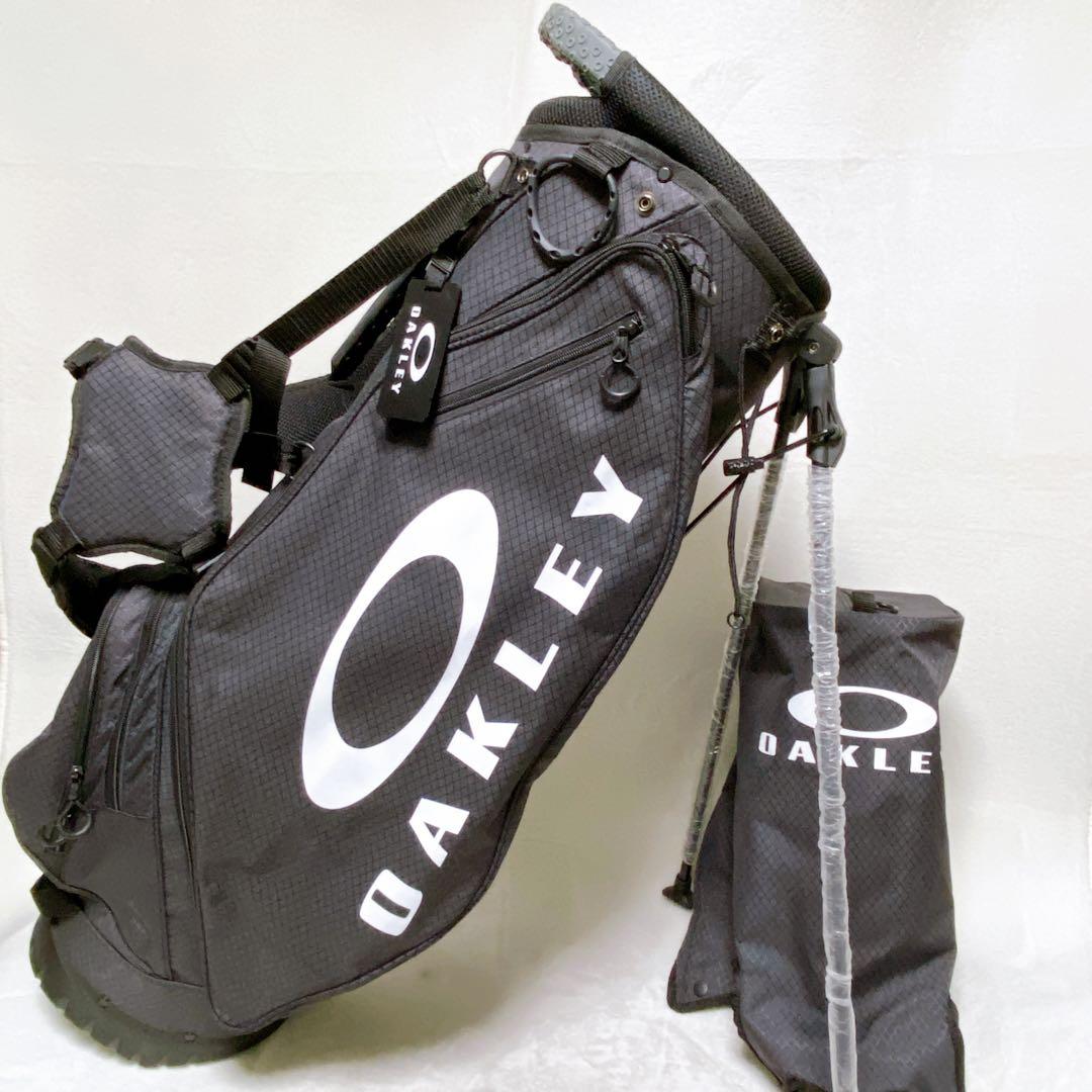 美品　OAKLEY オークリー　スタンド付キャディバッグ　ブラック　9.5型　黒