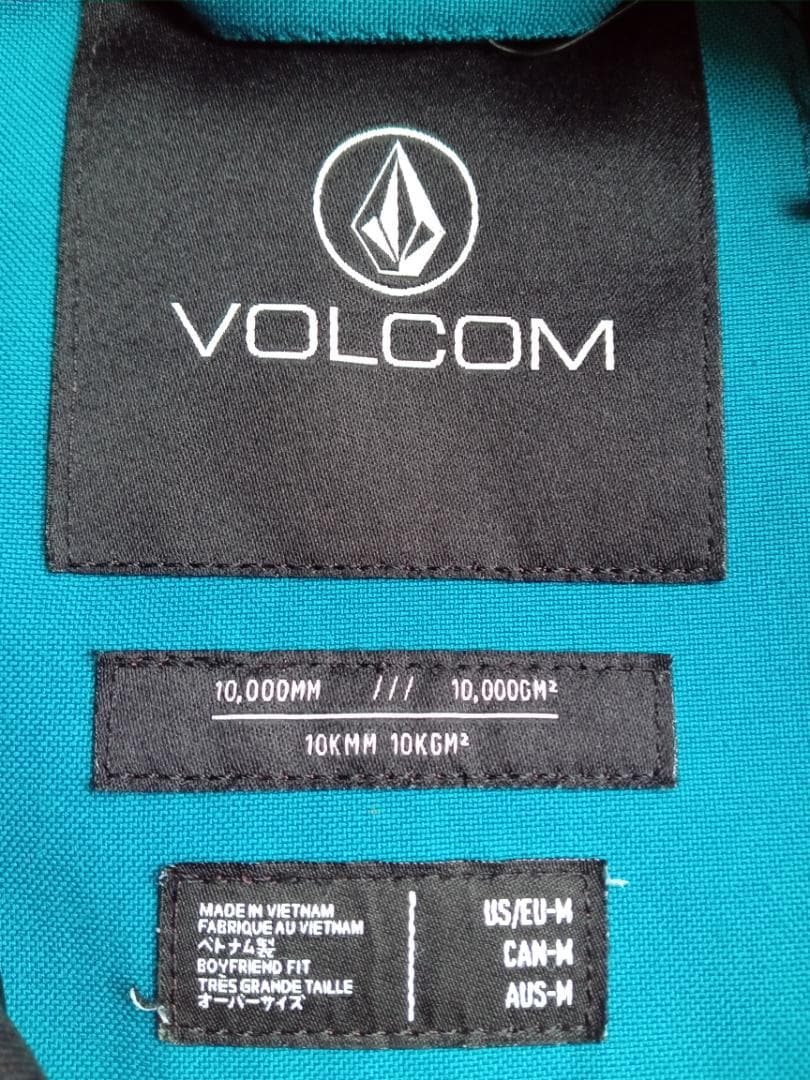 Volcom スノーボードウェア ブラック/ターコイズ　男女兼用