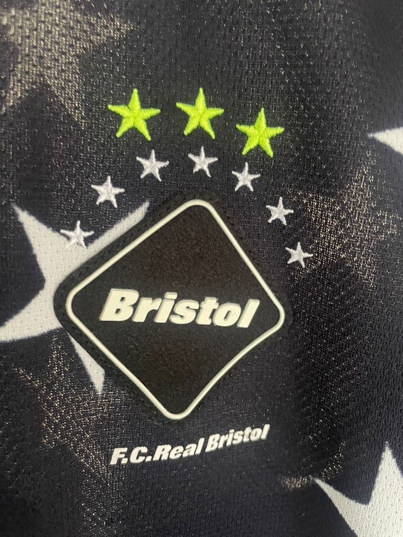 星柄メッシュシャツ FC Real Bristolネイビー