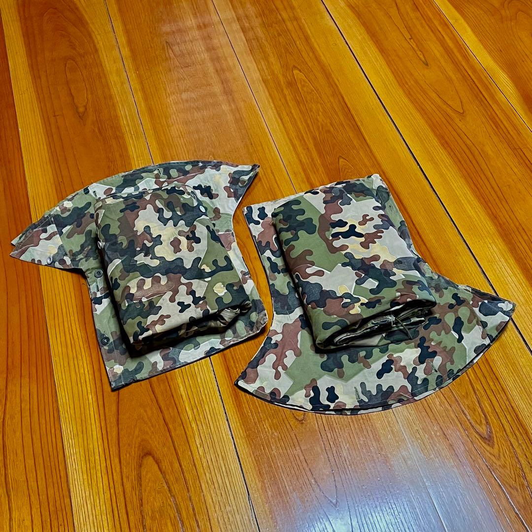 希少 西ドイツ軍 アメーバカモ リバーシブル パップテント 軍幕 キャンプ