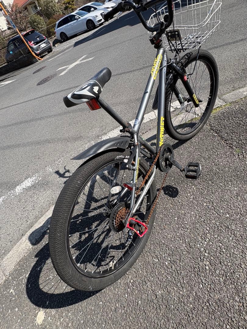 Ides D-bike子供用自転車 ブラック フロントバスケット付き