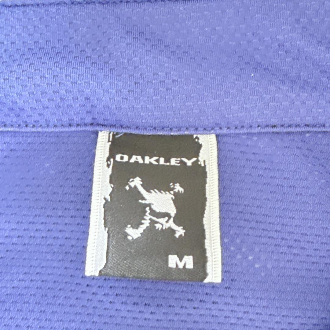 OAKLEY メンズ　ゴルフ　ポロシャツ　スカル刺繍　総スカル柄　 M