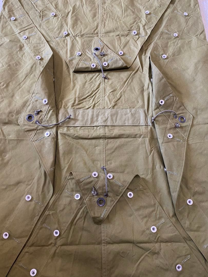 【極美品・展開図有】 ノルウェー軍幕 OD 1枚