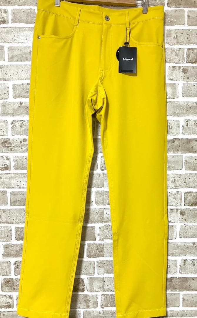 【早い者勝ち❣️】新品 アドミラルゴルフ メンズ ゴルフパンツ LL イエロー