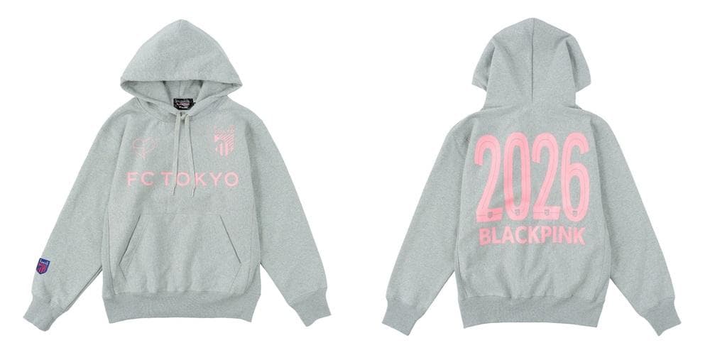 【新品未使用】BLACKPINK FC東京 フーディ グレーS ブラックピンク