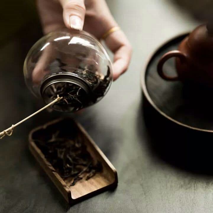 ガラス製 密封 茶筒6