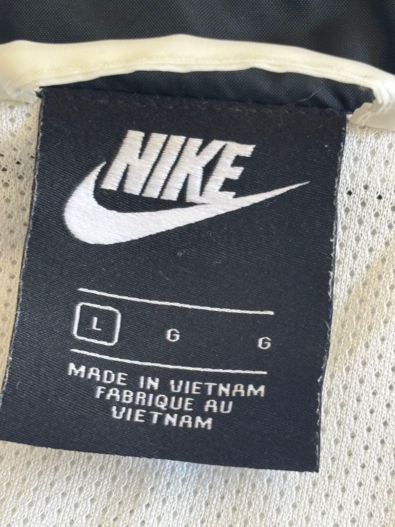 【美品】NIKE ナイロンジャケット ウインドランナー 黒×白 Lサイズ