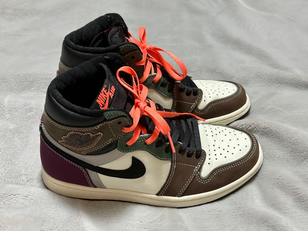 Nike Air Jordan 1 ブラウン/ホワイト/パープル26cm メンズ