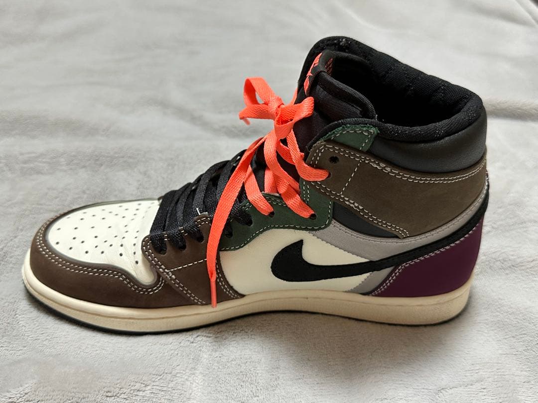 Nike Air Jordan 1 ブラウン/ホワイト/パープル26cm メンズ