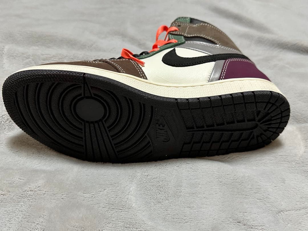 Nike Air Jordan 1 ブラウン/ホワイト/パープル26cm メンズ