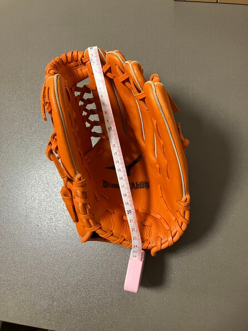 Mizuno Diamond Ability 軟式グローブ オレンジ　ジュニア用