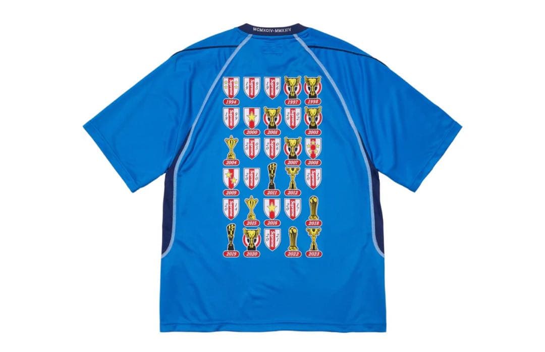 supreme Jacquard Soccer Jersey Tシャツ 青 S